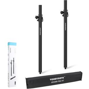 Vondynote Set of 2 Speaker Poles for Subwoofer Height Adjustable Fit M20 Threaded Mount and 35mm Mount Speaker Extender with Carry Bag