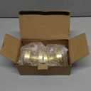 Goldenwarm Gold Dummy Door Knobs, Round Ball Brushed Gold Individual Door Knobs for Closet and Bifold - Single Side Zinc Alloy (2 Pieces) (1 Pack)