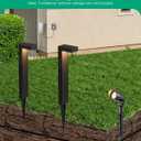 EDISHINE Low Voltage Landscape Lighting Kit, 3.2W LED Pathway Lights & 3.2W 240LM Spotlight, 12V Outdoor Path & Spot Lights with Connectors, Aluminum Waterproof for Walkway Yard Garden Path