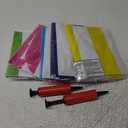 JUXIAO 5 Pack Upgrated XL Water Pool Floats, 4-in-1 (Hammock, Saddle, Lounge Chair, Drifter) Multi-Purpose Water Pool Float, Non-Stick PVC Material