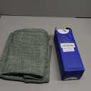 SYSLOON Decorative Throw Pillow Covers 18x18 Inch Set of 2, Soft Cozy Faux Linen Boho Pillow Covers,Cushion Cover Cozy Farmhouse Decor for Living Room Sofa & Bed,Dark Green