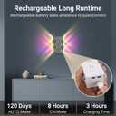 Motion Sensor Wall Light, Peel and Stick On Sconces Set of 2, Rechargeable Wireless No Drill Indoor Lamp, RGB Dimmable Magnetic Mount for Hallway Stair Bedroom Closet