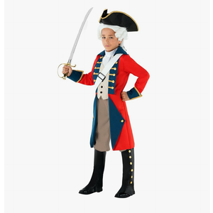 Morph - Revolutionary War Costume Kids - Colonial Costume Boys - British Red Coat Costume - Napoleon Costume Kids, Size Small