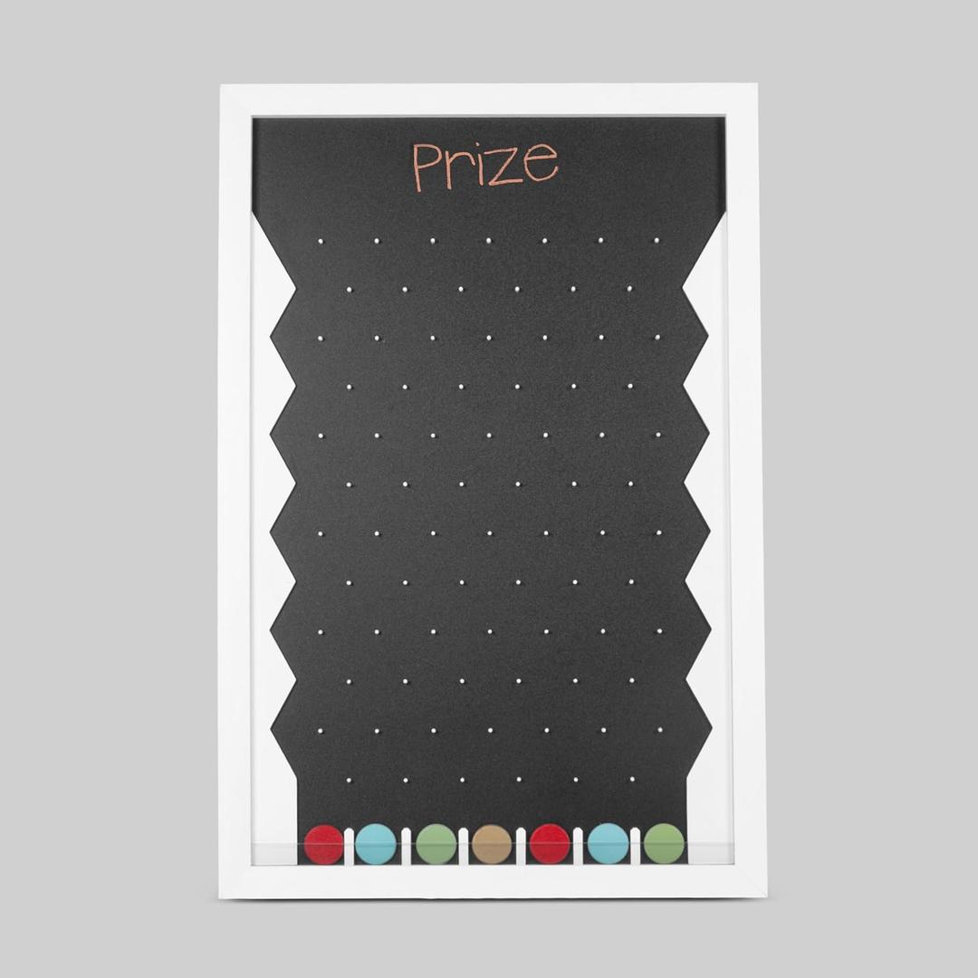 Ilyapa Prize Drop Board Large - 24x36 in. Trade Show Booth Disk Drops Games & Giveaways for Prizes, Carnival Game Portable Penny Drop Game for Outdoor or Indoor, Black