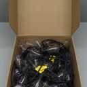 Brightever LED Outdoor String Lights 100FT Patio Lights with 52 Shatterproof ST38 Vintage Edison Bulbs, Outside Hanging Light Waterproof for Porch, Deck, Garden, Backyard, Balcony, 2700K Dimmable (100FT-Warm White, Black Wire)