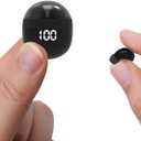 Invisible Mini Earbuds Wireless Bluetooth - Ultra Small in-Ear Headset Wireless Invisible Smallest Bluetooth Earbuds - Fitable for All Type Ears Stereo Sound Earphones IPX5 Waterproof