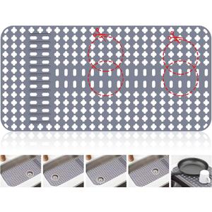 ARLBA Upgraded Silicone Sink Mat 28"x14" Sink Protectors for Kitchen Sink with Rear Drain/Center Drain,Sink Rack for Bottom of Sink, Kitchen Sink Mats for Bottom of Stainless Steel/Porcelain Sink