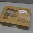 Cisily 2-Tier Kitchen Sink Caddy Organzier Rack with Flexible Dish Brush Holder, Sponge Holder for Kitchen Sink Countertop Organization Storage,Home Decor Accessories Essentials Stainless Steel (Medium, Black)