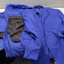 ZKHOECR Men's 3 Piece Slim Fit Suit Set, Two Button Blazer Solid Jacket Vest Pants Wedding Business Suith M Royal Blue