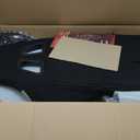 GTPLAYER Office Chair, Gaming Computer Desk Fabric Chair with Footrest, High Back Ergonomic Office Chair with Pocket Spring Lumbar Support and Linkage Armrests Adjustable Height Swivel for Home Task (Deepblack)