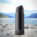 3 x yoelike Grid Silicone Boot for Owala Water Bottle, Anti-Slip Protective Sleeve for FreeSip/Twist/Flip, Bottom Bumper Cover for Watter Bottle Accessories (32 Ounces, Diamond - black)