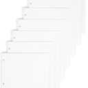 Smead Binder Dividers, Pack of 96, Includes 12 Sets of 1/8-Cut Letter Size Index Dividers, Pre-Punched 3-Hole, Plain Paper Tabs for Easy Labeling, Ideal for School, Office or Home Organization (89418)