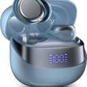 DUSONLAP Sleep Earbuds Bluetooth in Ear Light-Weight Headphones, Small Design for Side Sleepers, Mini Sleep Headphones with Charging Case, Clear Calls Earphones, Sapphire Blue