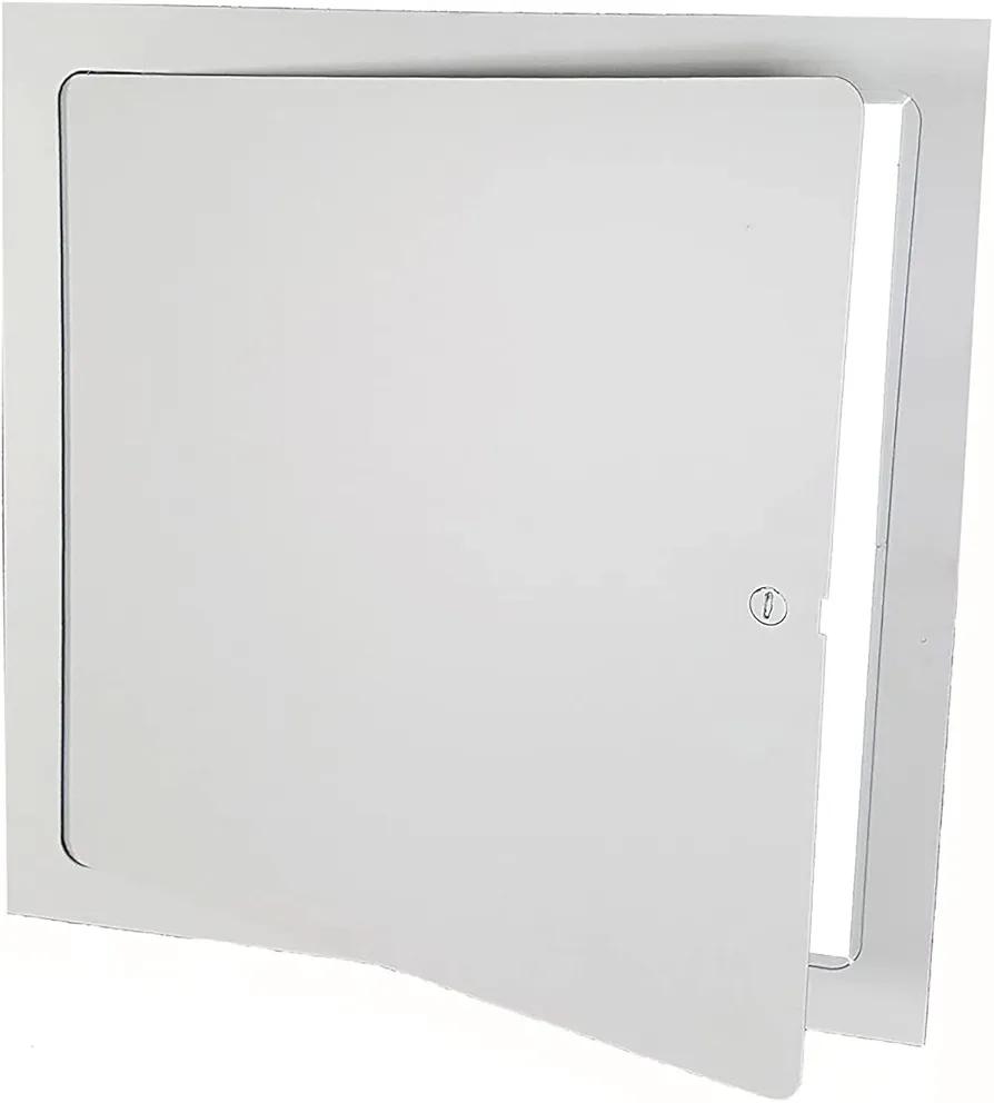 Premier Access Doors 8 x 8 Flush Mount Steel Access Door for Drywall, Powder Coated White