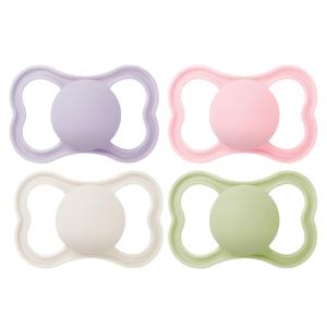 MAM Air Matte Pacifiers, for Sensitive Skin, 6+ Months, Best Pacifier for Breastfed Babies, Girl Pacifiers, 6-16 Months, 4 Count (Pack of 1) (Pale Mint / Fairy Dust / Cotton / Rose Pink)