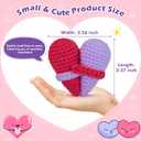 Mom Gifts from Daughter Son,Birthday Valentines for Mom Mama Mother in Law Bonus Step,Funny Handmade Crochet Heart Small Gift for Moms,Cute My Mother Forever Never Apart Desk Decor