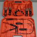 Orion Motor Tech Hose Clamp Pliers, Long Reach Wire Spring Hose Clamp Pliers Remover for Automotive Coolant Radiator Heater and Water Hose with Band Flat or Large Clamps (Red)