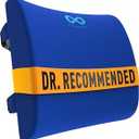 Everlasting Comfort Lumbar Support Pillow for Office Chair - Memory Foam Back Cushion for Car Seat - Promotes Better Posture, Back Pain Relief - Ideal Gaming and Desk Chairs Work and Home Essentials