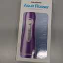 AquaSonic Water Flosser - Cordless Rechargeable Water Flossers for Teeth Cleaning - Waterproof Aqua Flosser, Portable Oral Irrigator for Dental Cleaning with 5 Jet Tips  Braces Home Travel (Satin Purple)