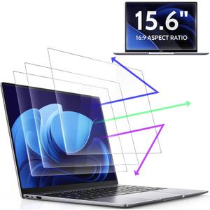 3 Pcs 15.6 Inch Anti Blue Light Screen Protector Compatible With Lenovo Hp Dell Acer Asus Samsung etc Laptop-16:9 Aspect, 15" Computer Monitor Glare Filter Uv Blocker Shield Cover Eye Protection Film
