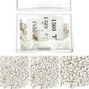 Moxweyeni About 500 Pcs 4.5 Grams Silver Solder Jewelry Precut Chips Solder Ultra Tiny Medium Density Easy Bond for Jewelry (E, M, H) (1.5 x 1.5 mm)