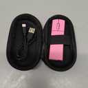 elec Space Wireless Mini Finger Mouse - Silent Dual-Mode Bluetooth & 2.4GHz, Ergonomic Portable PC Mouse with Case, Compatible with MacBook and Chromebook (Pink)