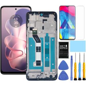 for Motorola G Power [2024 Version] Screen Replacement with Frame for Moto G Power 2024 Screen Replacement kit XT2415 XT2415-1 XT2415-5 XT2415V LCD Display Digitizer Touch Screen Assembly 6.5 "