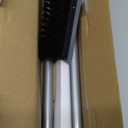MR.SIGA Floor Scrub Brush with Long Handle, 2 in 1 Scrubber and Squeegee for Cleaning Bathroom, Patio, Garage, Wall, Tile with Stiff Bristles