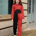 Arshiner 3 Piece Girls Jogger Set Sweatsuits Crop Sweatshirt Hoodie Adjustable Cami Top and Sweatpants