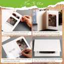 Fainne 150 Pack Photo Folders 4x6Inch Cardboard Picture Frame Photo Frame Thank You Cards Cardboard Folders Paper Greeting Cards Inserts for Portraits Christmas Wedding (4 x 6 Inch,White)