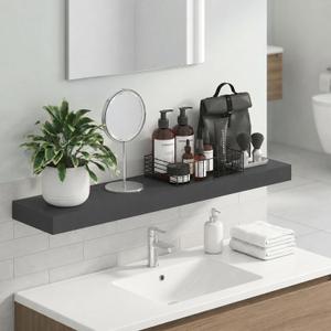 Furinno Tanna Floating Shelves for Wall, Bathroom Wall Shelf, Americano, 9.3 x 35.4