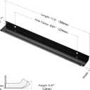 Ravinte Hardware 20 Pack Black Cabinet Handles, 11.8 Inch (300mm) Finger Edge Pulls, 8.8 Inch Hole Center, Finger Pulls for Cabinets