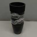 Planterhoma 5 Inch Self Watering Pots for Indoor Plants, 6 Packs African Violet Pots with Indicator, Black Wick Pot with Drainage Holes, Self Watering Planters for Orchid, Devil's Ivy, Black