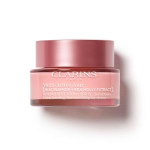 Clarins Multi-Active Day Cream SPF 15 with Niacinamide | Smooth Fine Lines | Visibly Tighten Pores | Even Tone and Texture | Boost Glow | Strengthen Moisture Barrier | All Skin Types | 1.7 Ounces