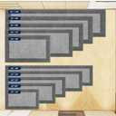 Machine Washable Runner Rug 32" x 96", Non Slip Kitchen Mat for Floor, Absorbent Entryway Rug for Kitchen, Bedroom, Living Room, Hallway, Door (Roll Packing)
