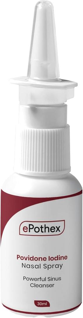 1% Povidone Iodine Nasal Spray - Powerful Nasal Cleanser & Sinus Protection - Reduce Exposure to Airborne Contaminants - Travel Friendly - 30ml