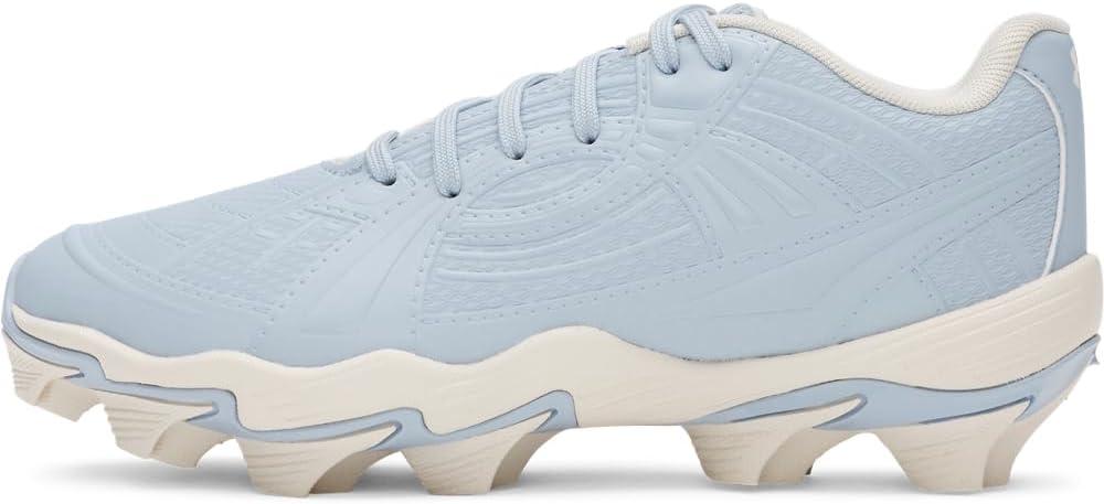Under Armour Girls' Glyde Sola RM JR Softball Cleats, (453) Blue Calm/White/Blue Calm, 1.5, US