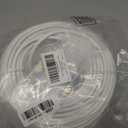 CAT 6E Cat 7 Ethernet Cable 200 Ft White, Elecan High-Speed Triple Shielded Internet Network Cable, S/FTP, POE, 26AWG 10Gbps Long CAT6A RJ45 LAN Cable Cord, Flexible &Durable for Outdoor &Indoor +Ties