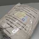 Monbix Queen Comforter Set - 7 Pieces Beige Bed in a Bag Queen Bedding Sets with Comforters, All Seasons Comforter Bed Set with Sheets, Pillowcases & Shams, Queen (90"X90")