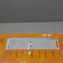 Fiskars Rotary Cutter and Ruler, Quilting Ruler, Rotary Cutter for Fabric, Built-In Measuring Grid & Spring-Action Blade, 24 x 6, Gray/Clear