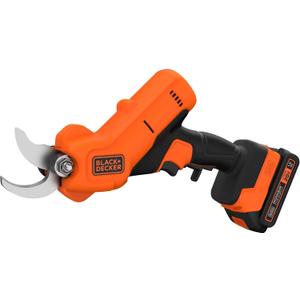BLACK+DECKER 20V MAX* Cordless Pruner Electric Pruning Shears, Battery and Charger Included, 900 Cuts Per Charge, Electric Pruner, Tool Free Blade Change (BCPR320C1)