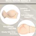 Strapless Bra Bandeau Seamless Underwire Non-Padded Bras for Women
