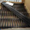 15 Panels No Dig Decorative Outdoor Garden Fence for Yard, 32 in(H) X 35.4 ft(L) Animal Barrier Fencing Rustproof Metal Wire Panel Border for Dog, Rabbits, and Patio Temporary Ground Stakes