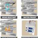 Peel and Stick Backsplash Tile for Kitchen and Bathroom Wall,3D Grey Panel Removable Wallpaper(10 Pack of 13.5"x11.5")