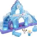 Fisher-Price Little People Toddler Toy Disney Frozen Elsa’s Ice Palace Musical Playset with Figures for Pretend Play Kids Ages 18+ Months​