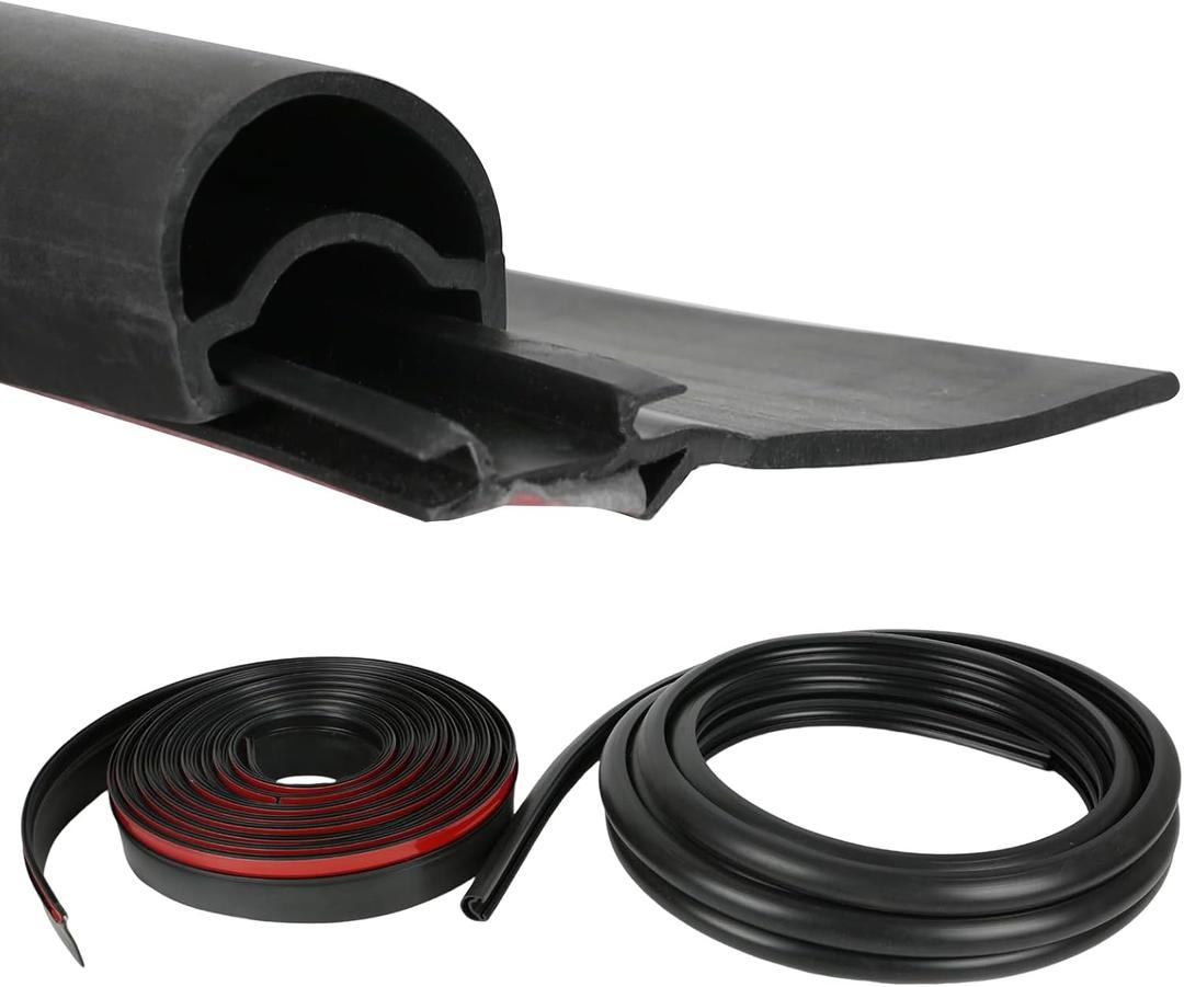 Combo RV Slide Out Seal Kit 018-341 EK 1/2'' x 2.75'' x 35' Travel Trailer Weather Stripping Seal Base+1" x 15/16" x 35' D-Seal Wiper Replacement for RV Camper Slideout System,018-312-EKD + 018-341 EK
