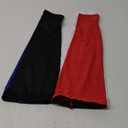 Skylety 4 Pieces Leg Sleeves Cooling Long Sleeves UV Protection for Men Women (Large, Black, Blue, White, Red)