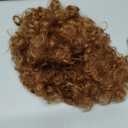 Afro Super Short Blonde Curly Wigs for Black Women, 2'' Human Hair Short Wig for Summer #27 Blonde (afro blonde)