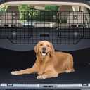 CASIMR Dog Car Barrier for SUVs, Vehicles, Trucks, Cars, Adjustable Pet Divider Cargo Area Universal-Fit, Heavy-Duty Wire Mesh Barriers, Safety Travel Accessories Cover, 66.5 Inch