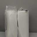 AAAAAcessories D-Shaped Chair Cushions, 2" Thick Dining Chair Pads with Ties and Removable, Machine-Washable Cover, 17" x 16", Set of 2, Natural Linen